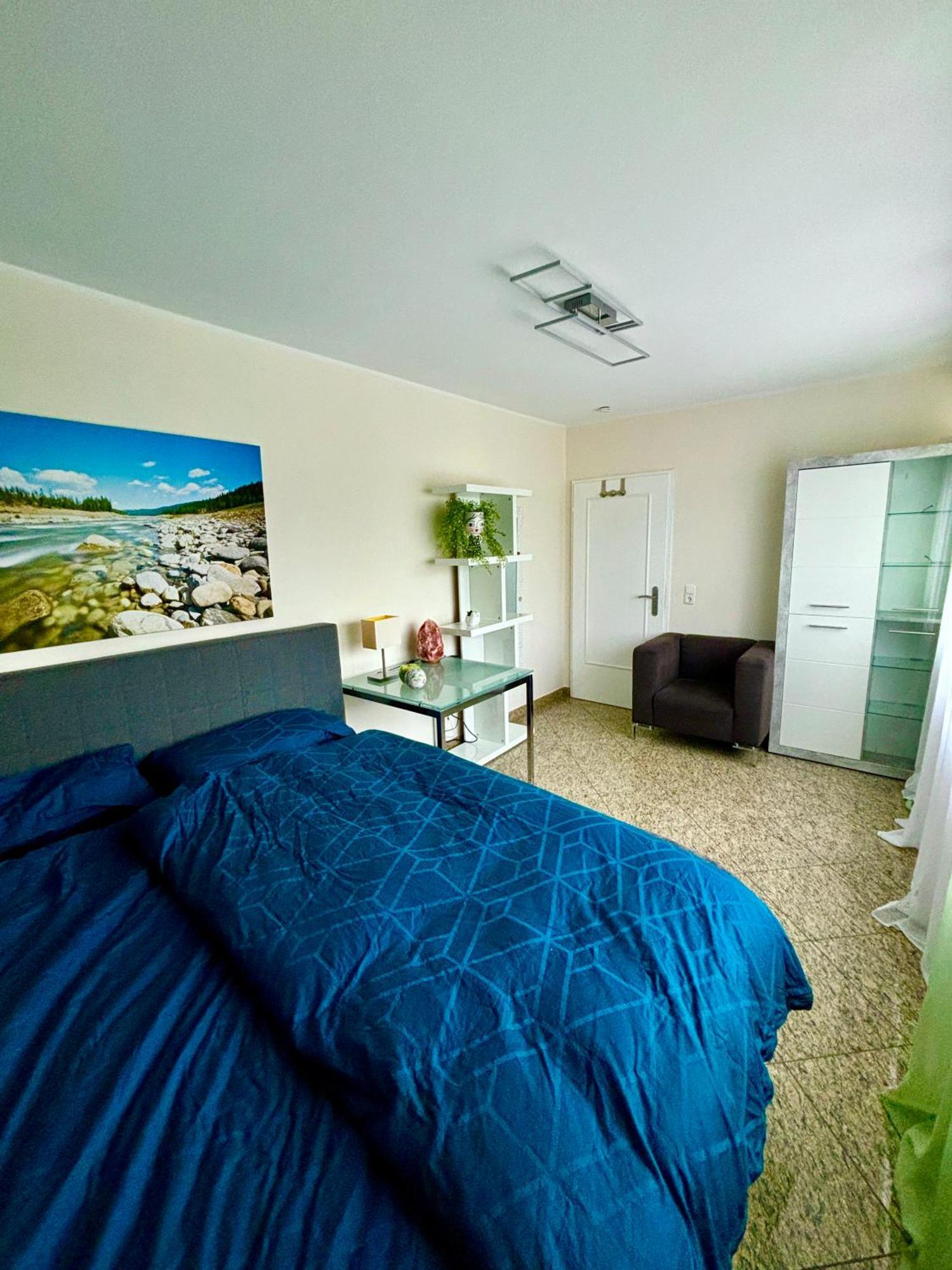 Wolkenzimmer Mit 140 Cm Bett Im Erdgeschoss Seligenstadt Buitenkant foto