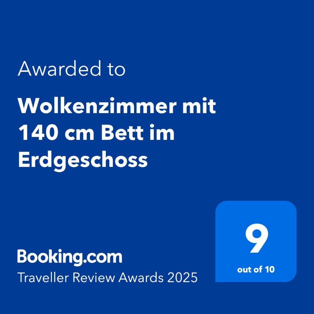 Wolkenzimmer Mit 140 Cm Bett Im Erdgeschoss Seligenstadt Buitenkant foto